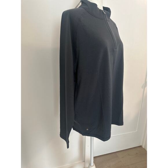 Men's Gray Quarter-Zip Sweater - Picture 6 of 11